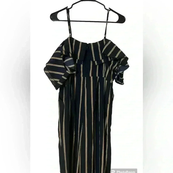 Love Culture Jumpsuit- Navy Stripped, pant outfit, dressy, - Picture 6 of 7